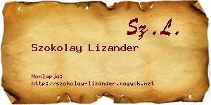 Szokolay Lizander névjegykártya